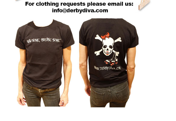 For clothing requests please email us info@derbydiva.com